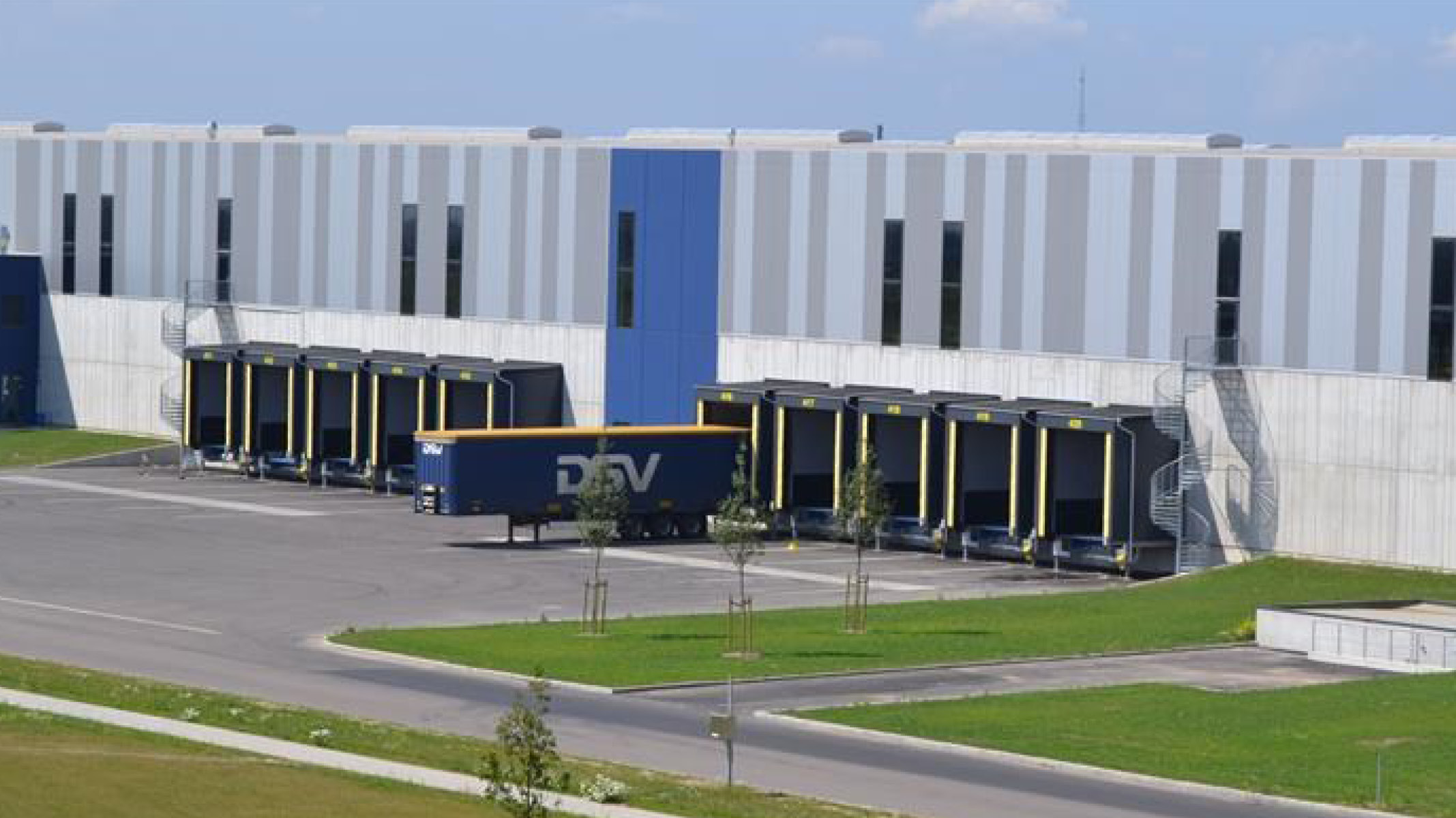 Logistik Verladesystem DSV Logistikcenter in Schweden