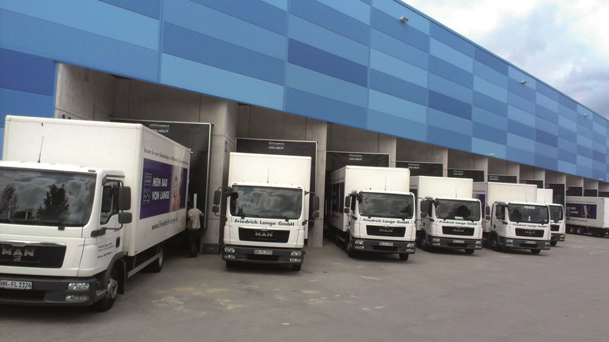 Logistik Überladebrücken Friedrich Lange in Deutschland