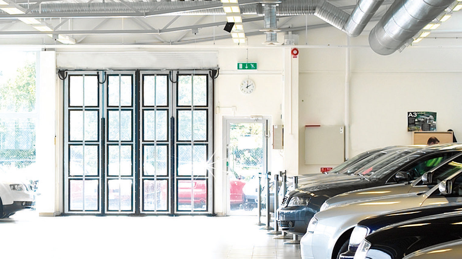 Optimize available space with industrial folding doors